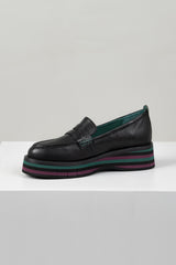 Glamms Forrest Loafer Black Leather