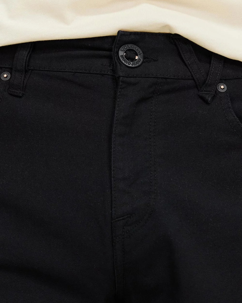 MODOWN CANVAS 5 POCKET SHORT BLACK