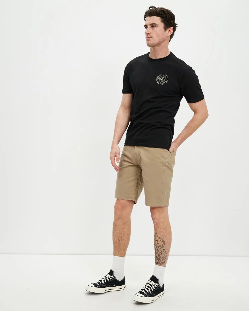 MODOWN CANVAS 5 POCKET SHORT KHAKI