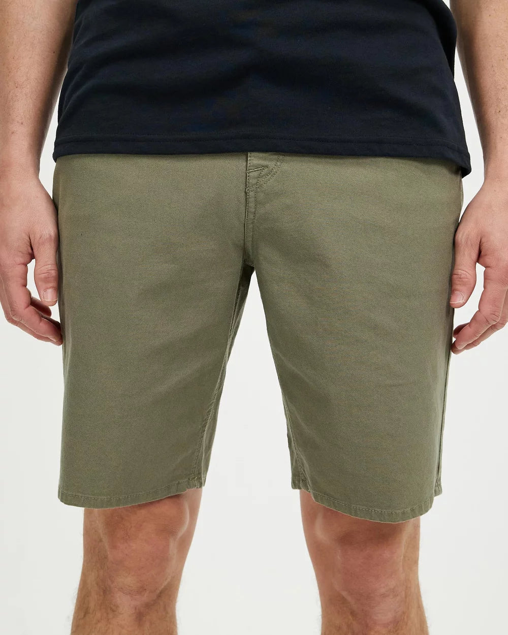 MODOWN CANVAS 5 POCKET SHORT ARMY GREEN COMBO