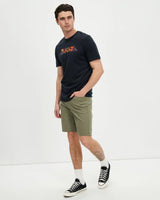 MODOWN CANVAS 5 POCKET SHORT ARMY GREEN COMBO