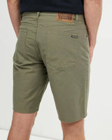 MODOWN CANVAS 5 POCKET SHORT ARMY GREEN COMBO