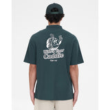 MENS PAR SS POLO YOUR CADDIE GOLD GREEN