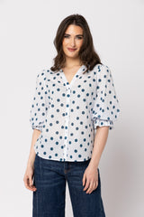 Capella Blouse Ink Spot