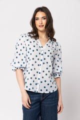 Capella Blouse Ink Spot