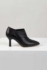 Lazel Heeled Ankle Boot Black Leather