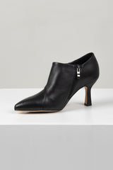 Lazel Heeled Ankle Boot Black Leather