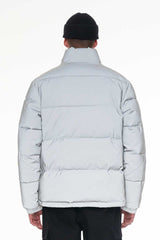 MENS TRACK PUFFER JACKET REFLECTIVE