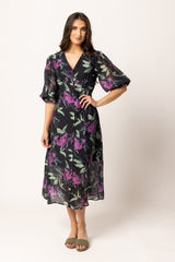 Sunrise Dress Indigo Garden