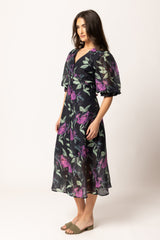 Sunrise Dress Indigo Garden