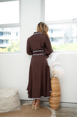 FREDDIE DRESS CHOCOLATE PRE ORDER