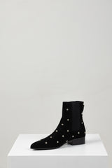 SARGO ANKLE STUDDED BOOT BLACK SUEDE