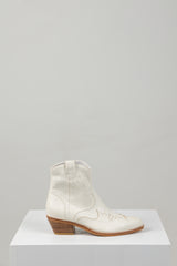 EERIKA ANKLE BOOT WHITE LEATHER