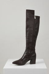 MARNIN LONG BOOT CHOCOLATE LEATHER