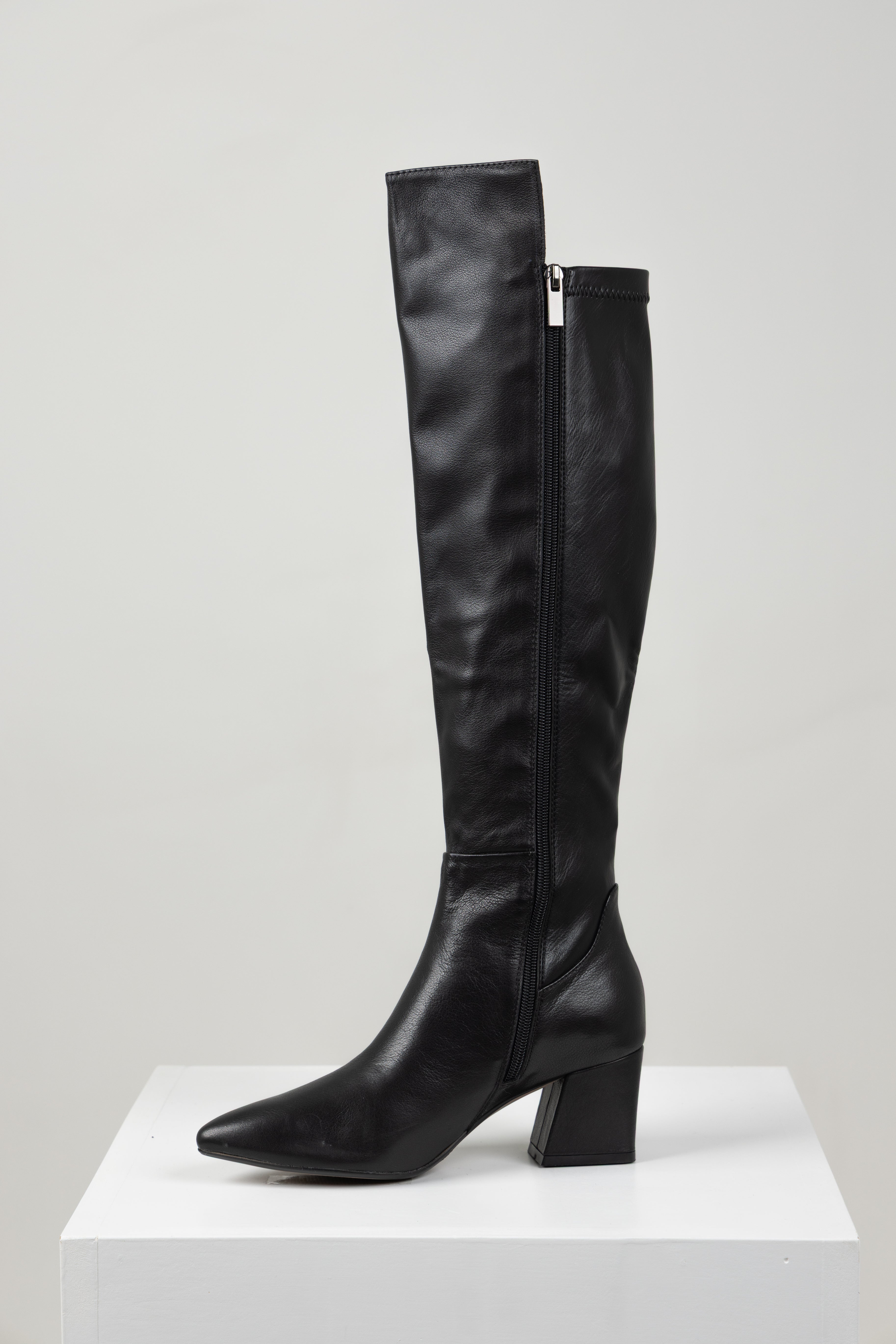 MARNIN LONG BOOT BLACK LEATHER