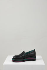 GLAMMS FORREST LOAFER BLACK LEATHER