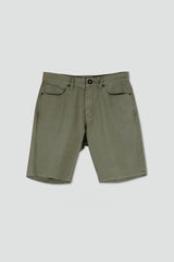 Modown Canvas 5 Pocket Short Army Green Combo