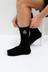 Full Stone Crew Socks 3pk Black