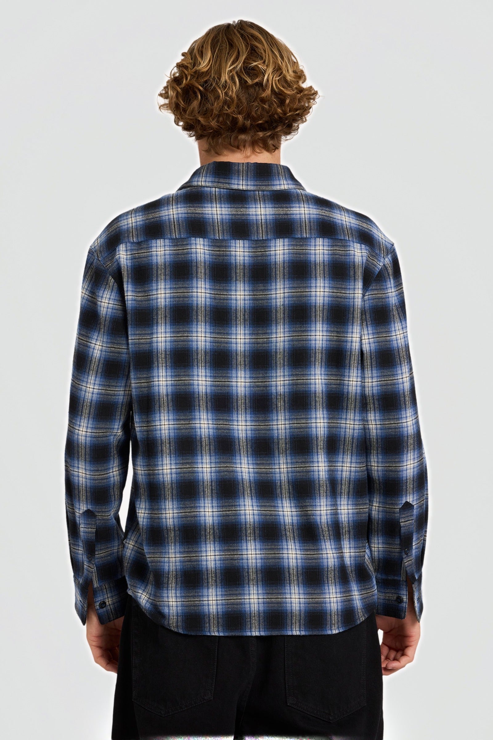 Psycho Flannel Shirt Light Navy