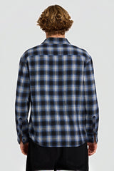 Psycho Flannel Shirt Light Navy