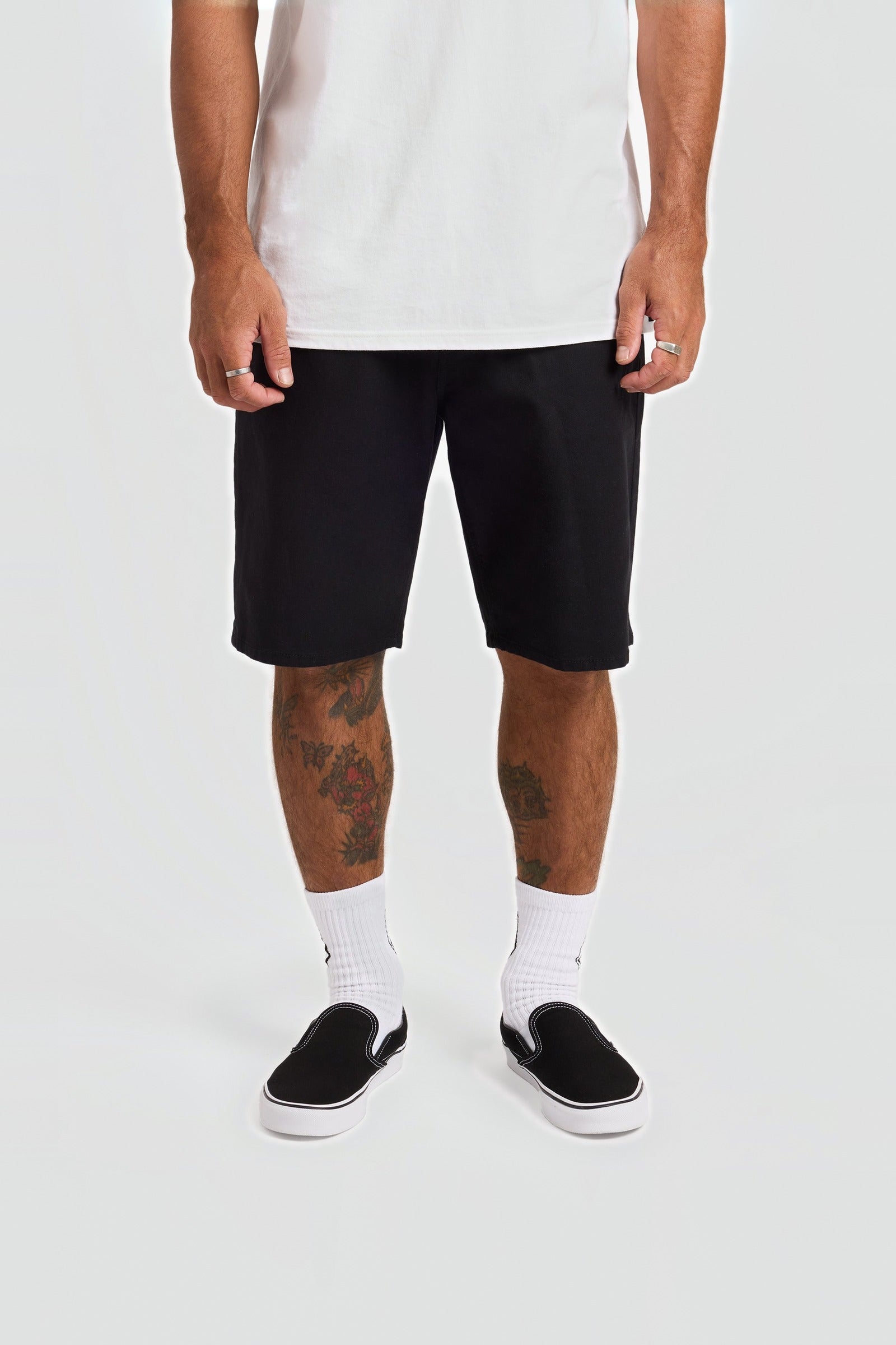 Modown Canvas 5 Pocket Short Black