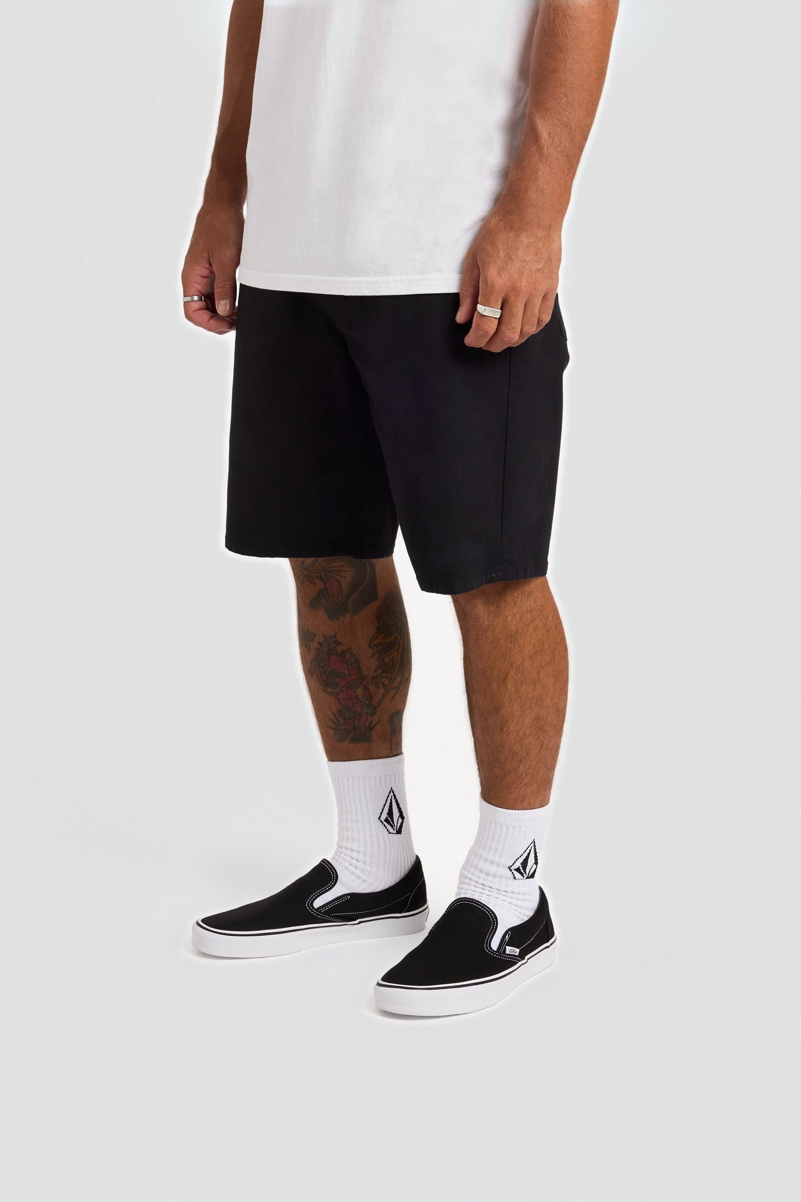Modown Canvas 5 Pocket Short Black