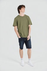 Wash Solid Tee Army Green Combo