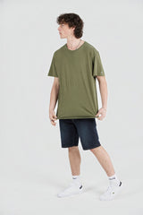 Wash Solid Tee Army Green Combo