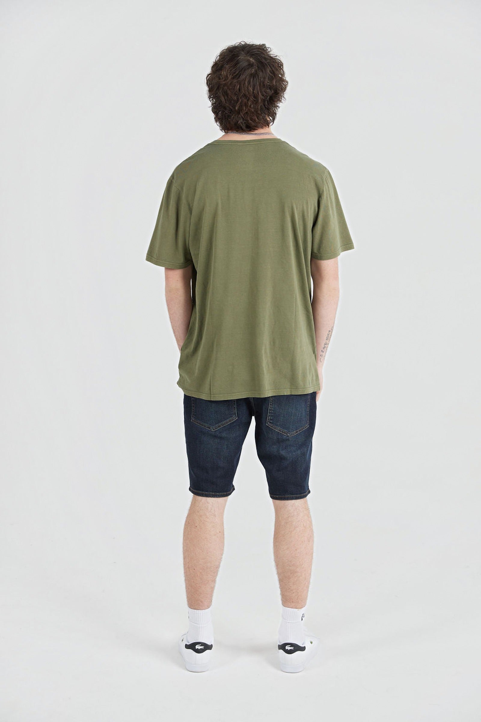 Wash Solid Tee Army Green Combo