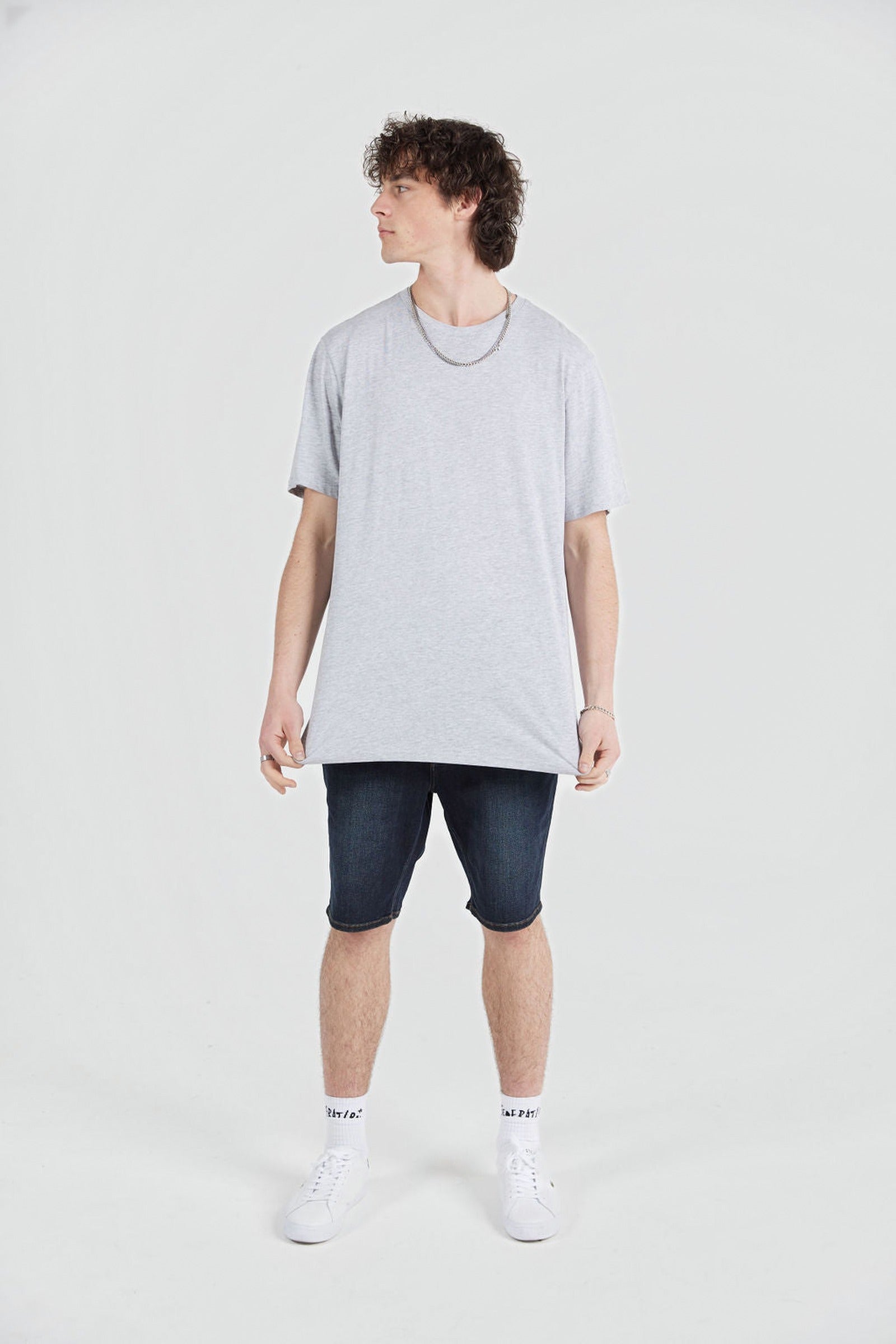 Solid Tee Grey Marle