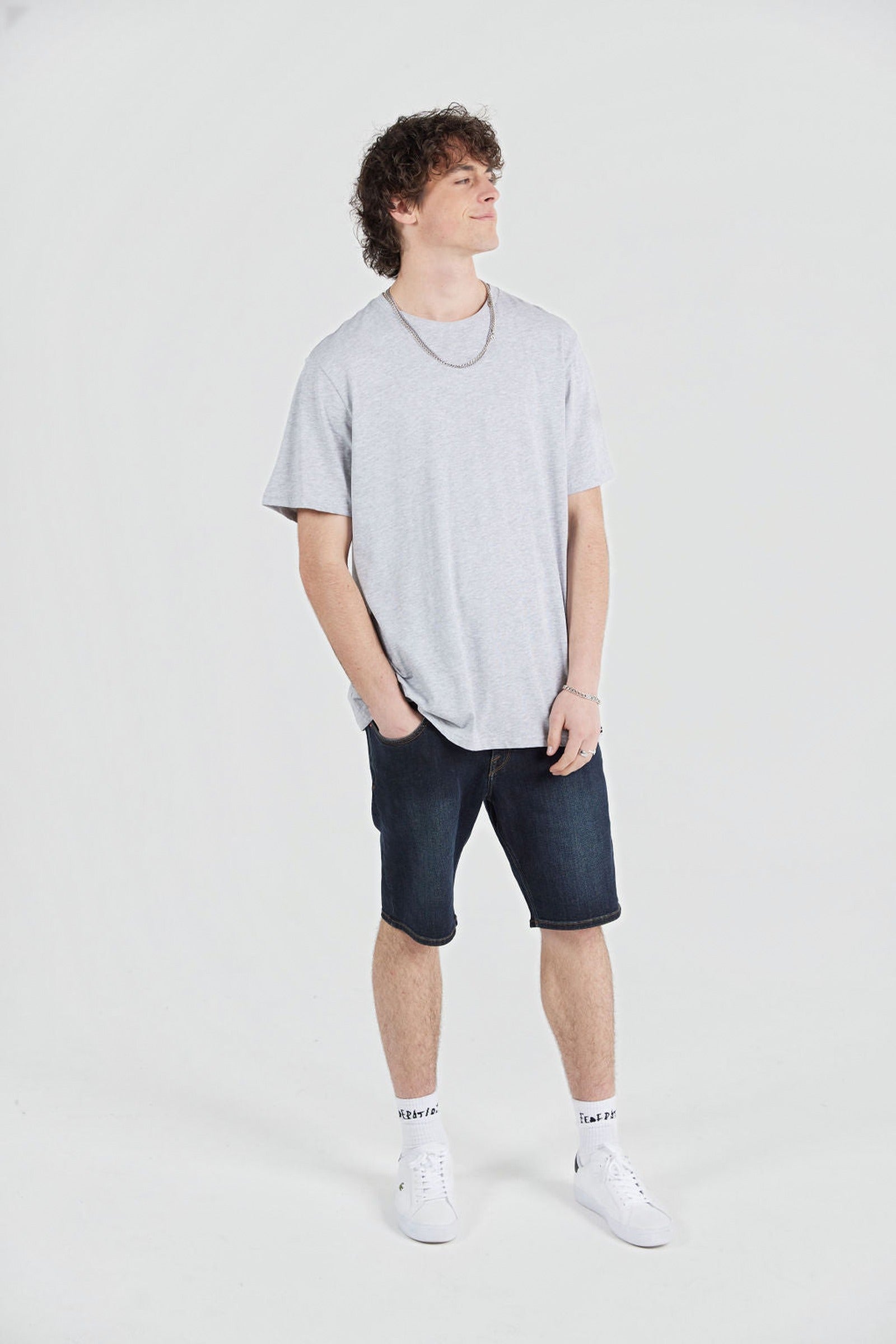 Solid Tee Grey Marle