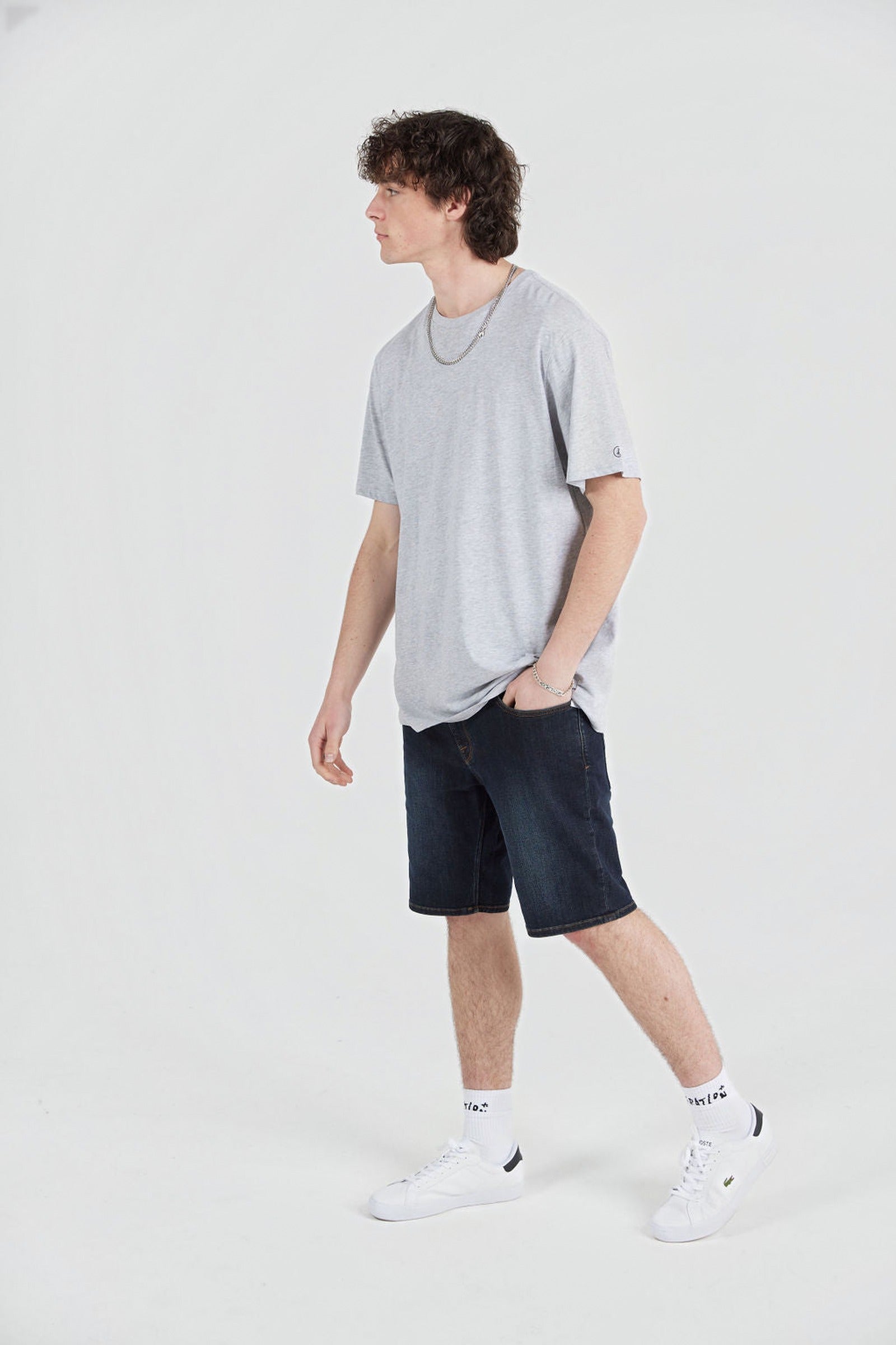 Solid Tee Grey Marle