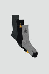 Full Stone Mix Crew Socks 3pk Multi