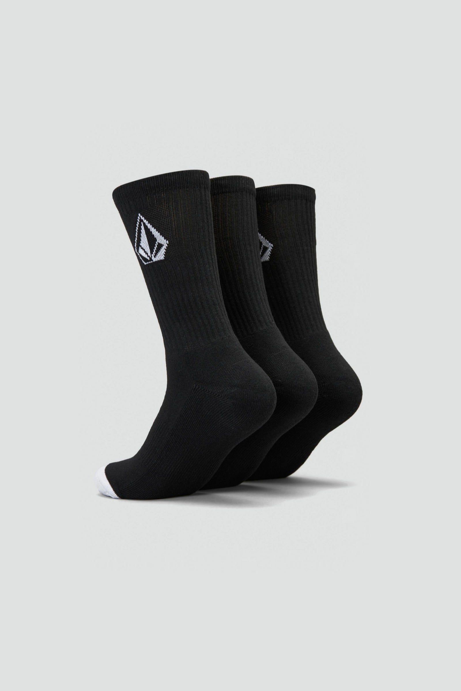 Full Stone Crew Socks 3pk Black