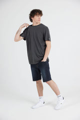 MENS WASH SOLID TEE - BLACK (2FOR60)