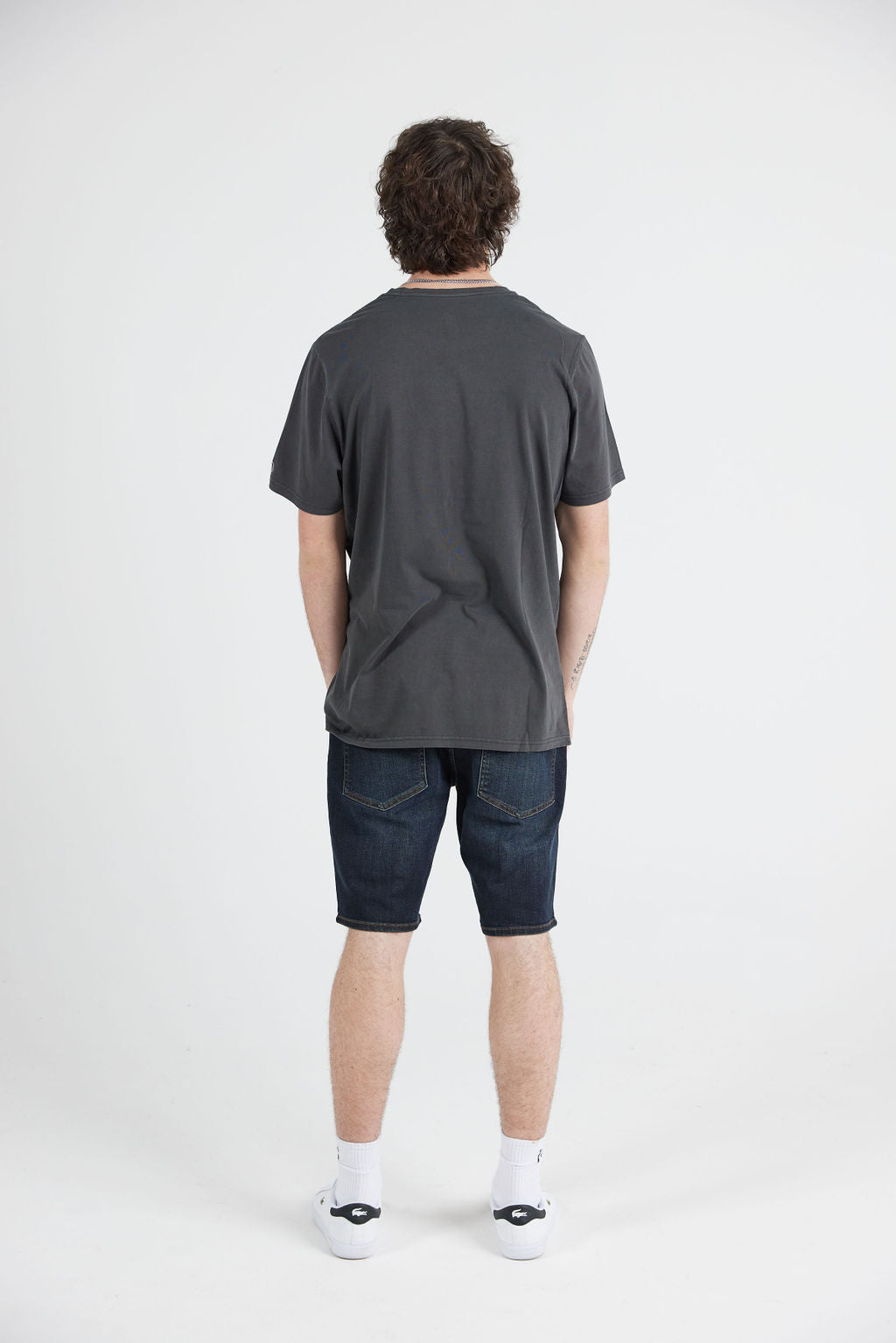 MENS WASH SOLID TEE - BLACK (2FOR60)