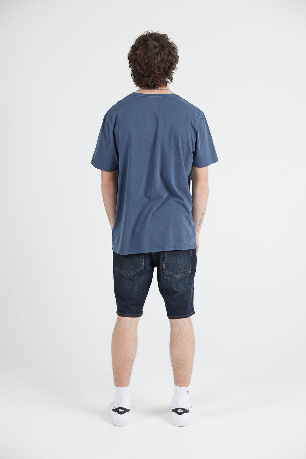 MENS WASH SOLID TEE - NAVY (2FOR60)