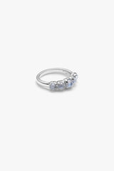 HALO CLUSTER RING - MOONSTONE